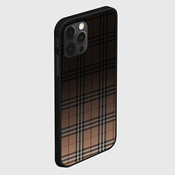 Чехол для iPhone 12 Pro Max Tartan gradient, цвет: 3D-черный — фото 2