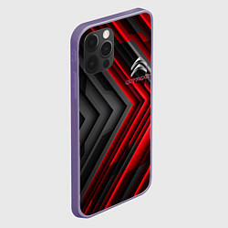 Чехол для iPhone 12 Pro Max Citroen строгий стиль, цвет: 3D-серый — фото 2