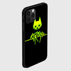 Чехол для iPhone 12 Pro Max Stray green neon, цвет: 3D-черный — фото 2