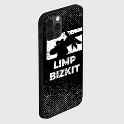 Чехол для iPhone 12 Pro Max Limp Bizkit с потертостями на темном фоне, цвет: 3D-черный — фото 2