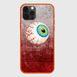 Чехол для iPhone 12 Pro Max Жуткий глаз, цвет: 3D-красный