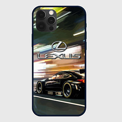 Чехол для iPhone 12 Pro Max Lexus - скорость режим, цвет: 3D-черный
