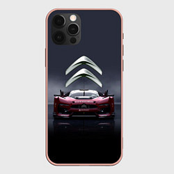 Чехол для iPhone 12 Pro Max Citroen - Racing team - Motorsport, цвет: 3D-светло-розовый
