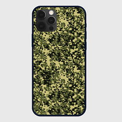 Чехол для iPhone 12 Pro Max Камуфляж Flecktarn Jeitai, цвет: 3D-черный