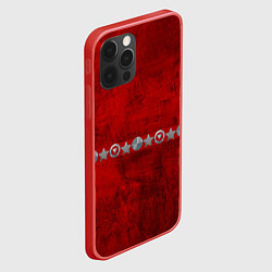 Чехол для iPhone 12 Pro Max Красный градиент, цвет: 3D-красный — фото 2
