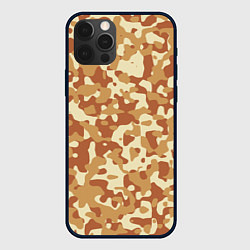 Чехол для iPhone 12 Pro Max Камуфляж Italian Desert, цвет: 3D-черный