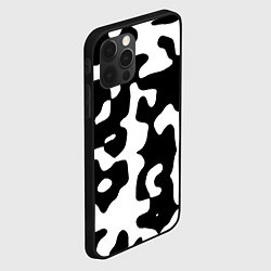 Чехол для iPhone 12 Pro Max Камуфляж Cowskin крупный, цвет: 3D-черный — фото 2