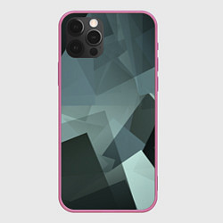 Чехол для iPhone 12 Pro Max Геометрия, цвет: 3D-малиновый