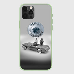 Чехол для iPhone 12 Pro Max Buick Wildcat - cabriolet - Retro, цвет: 3D-салатовый