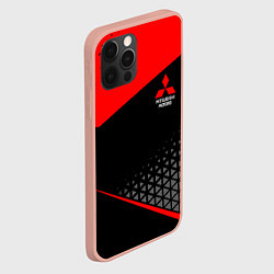 Чехол для iPhone 12 Pro Max Mitsubishi - Sportwear, цвет: 3D-светло-розовый — фото 2