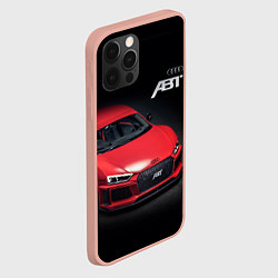 Чехол для iPhone 12 Pro Max Audi quattro ABT autotuning, цвет: 3D-светло-розовый — фото 2