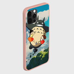 Чехол для iPhone 12 Pro Max Flight Totoro, цвет: 3D-светло-розовый — фото 2