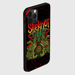 Чехол для iPhone 12 Pro Max Slipknot satan, цвет: 3D-черный — фото 2