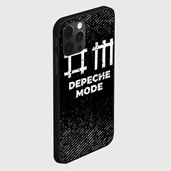 Чехол для iPhone 12 Pro Max Depeche Mode с потертостями на темном фоне, цвет: 3D-черный — фото 2