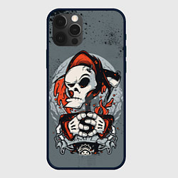 Чехол для iPhone 12 Pro Max Slipknot Скелет, цвет: 3D-черный