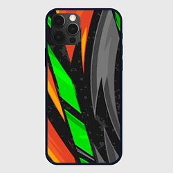 Чехол для iPhone 12 Pro Max Абстракция, цвет: 3D-черный