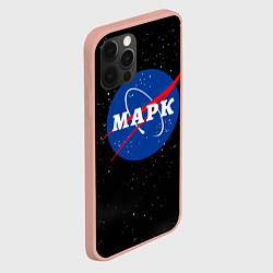 Чехол для iPhone 12 Pro Max Марк Наса космос, цвет: 3D-светло-розовый — фото 2