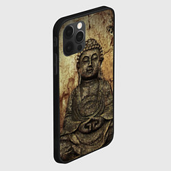 Чехол для iPhone 12 Pro Max Статуя Будды, цвет: 3D-черный — фото 2