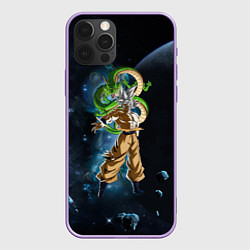 Чехол для iPhone 12 Pro Max Dragon Ball - Space - Son Goku, цвет: 3D-сиреневый