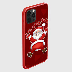Чехол для iPhone 12 Pro Max Санта - Хо-хо-хо, цвет: 3D-красный — фото 2