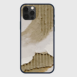 Чехол для iPhone 12 Pro Max Рваный гофрированный картон - Milano, цвет: 3D-черный