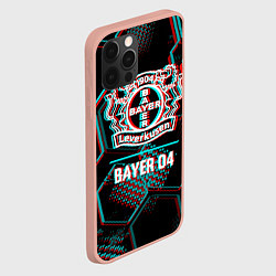 Чехол для iPhone 12 Pro Max Bayer 04 FC в стиле glitch на темном фоне, цвет: 3D-светло-розовый — фото 2