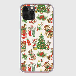 Чехол для iPhone 12 Pro Max Christmas Рождество, цвет: 3D-серый