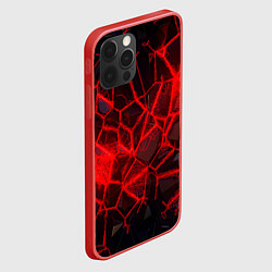Чехол для iPhone 12 Pro Max Кристаллы в красных нитях, цвет: 3D-красный — фото 2