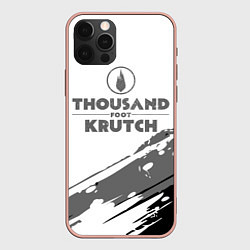 Чехол для iPhone 12 Pro Max Thousand Foot Krutch логотип, цвет: 3D-светло-розовый