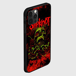 Чехол для iPhone 12 Pro Max Slipknot череп, цвет: 3D-черный — фото 2