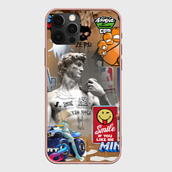 Чехол для iPhone 12 Pro Max Gaming aesthetics - Art коллаж, цвет: 3D-светло-розовый