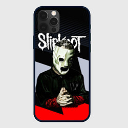 Чехол для iPhone 12 Pro Max Slipknot абстракция, цвет: 3D-черный