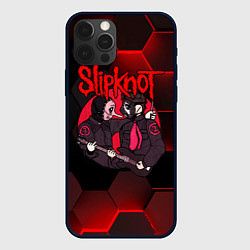 Чехол для iPhone 12 Pro Max Slipknot art black, цвет: 3D-черный