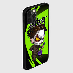 Чехол для iPhone 12 Pro Max Slipknot green, цвет: 3D-черный — фото 2