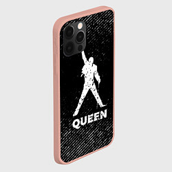 Чехол для iPhone 12 Pro Max Queen с потертостями на темном фоне, цвет: 3D-светло-розовый — фото 2