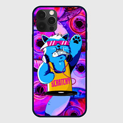 Чехол для iPhone 12 Pro Max DJ Scratchy in pink glasses, цвет: 3D-черный