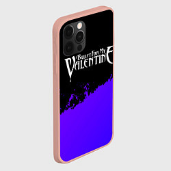 Чехол для iPhone 12 Pro Max Bullet For My Valentine purple grunge, цвет: 3D-светло-розовый — фото 2