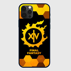 Чехол для iPhone 12 Pro Max Final Fantasy - gold gradient, цвет: 3D-черный