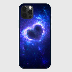 Чехол для iPhone 12 Pro Max Галактика любви - neon heart, цвет: 3D-черный