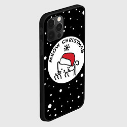 Чехол для iPhone 12 Pro Max Meow Christmas, цвет: 3D-черный — фото 2