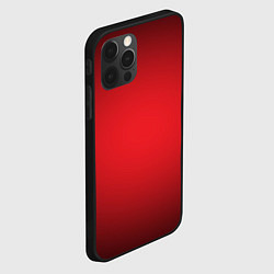 Чехол для iPhone 12 Pro Max Красно-черная затемняющая виньетка, цвет: 3D-черный — фото 2
