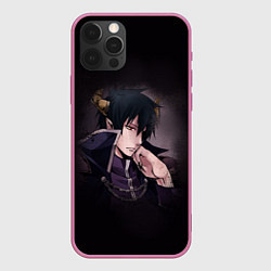 Чехол для iPhone 12 Pro Max The Devil Is a Part-Timer, цвет: 3D-малиновый