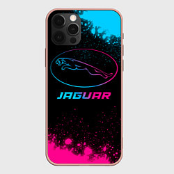 Чехол для iPhone 12 Pro Max Jaguar - neon gradient, цвет: 3D-светло-розовый