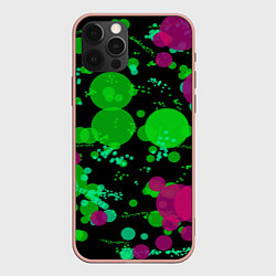 Чехол для iPhone 12 Pro Max Токсичные пузыри, цвет: 3D-светло-розовый