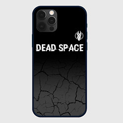 Чехол iPhone 12 Pro Max Dead Space glitch на темном фоне: символ сверху