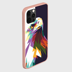 Чехол для iPhone 12 Pro Max Орел-птица гордая, цвет: 3D-светло-розовый — фото 2