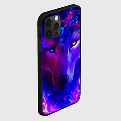 Чехол для iPhone 12 Pro Max Волшебный звездный волк, цвет: 3D-черный — фото 2
