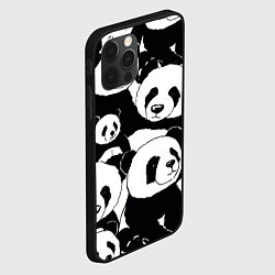Чехол для iPhone 12 Pro Max С пандами паттерн, цвет: 3D-черный — фото 2