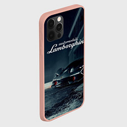 Чехол для iPhone 12 Pro Max Lamborghini - power - Italy, цвет: 3D-светло-розовый — фото 2