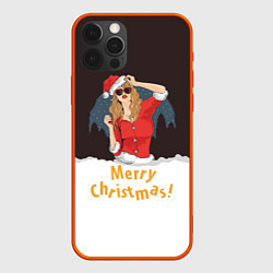 Чехол для iPhone 12 Pro Max Снегурка, цвет: 3D-красный